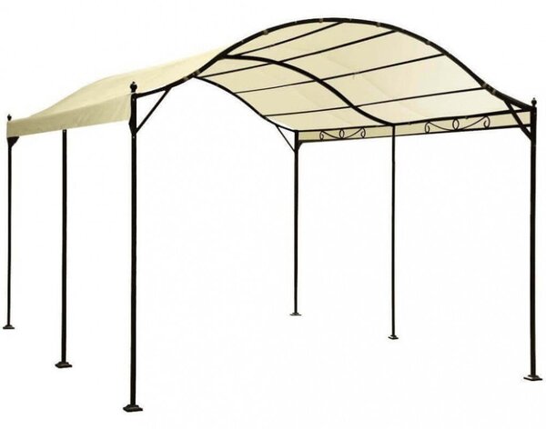 Gazebo Arco da Giardino 3x4 m in Acciaio Antracite