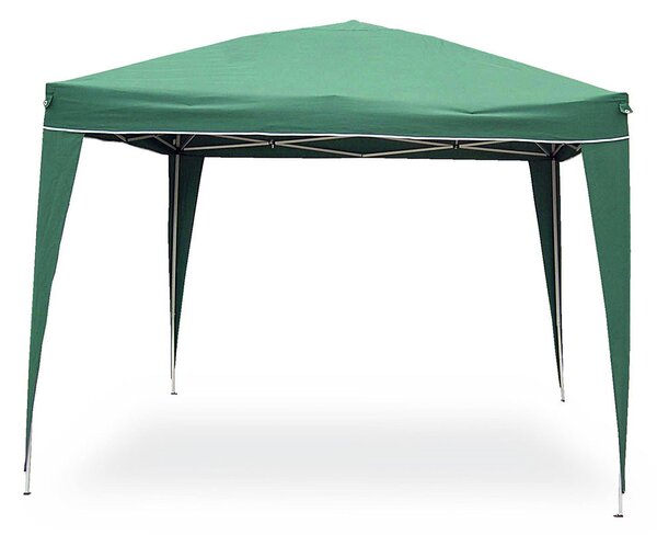 Gazebo Pop Up Pieghevole 3x3 M Richiudibile Struttura in Acciaio Tessuto Verde