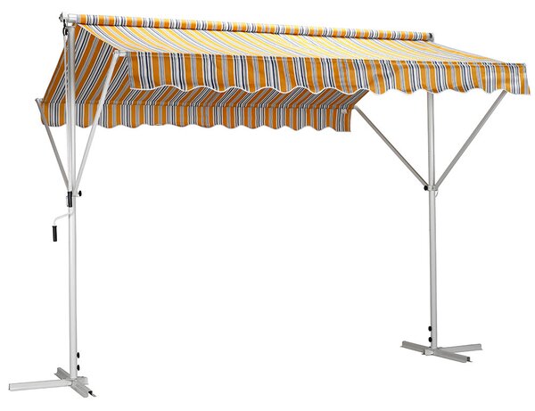 Gazebo da Giardino in Ferro 3x3m Ranieri Sun Riga Gialla