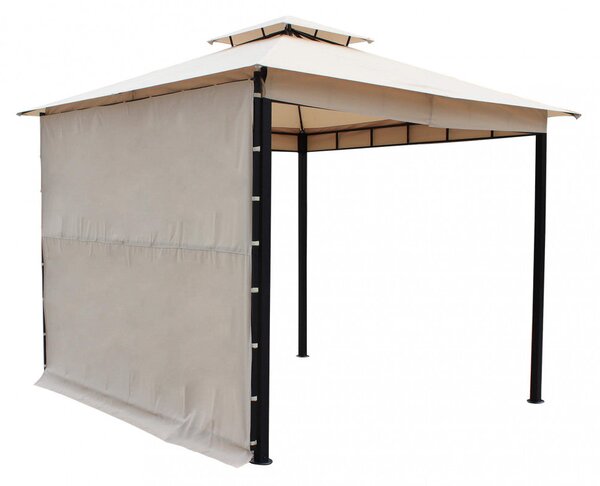 Gazebo Antigua 3,3x3,3 m in Acciaio Antracite