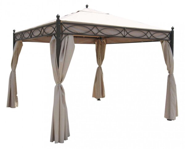 Gazebo Siwa 3x3x2,60 h m in Acciaio Antracite
