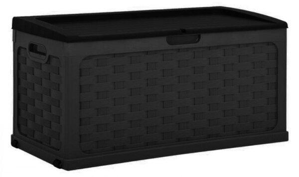 Cassapanca in Rattan Style 116x56x58 h cm in Plastica Marrone