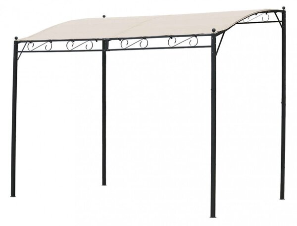 Gazebo Pergola Autoportante 3x4 m in Acciaio Antracite