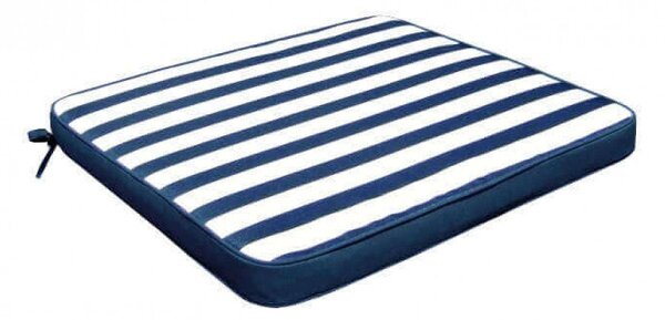 Cuscino Real Seduta 39x39x4 cm in Poliestere Blu