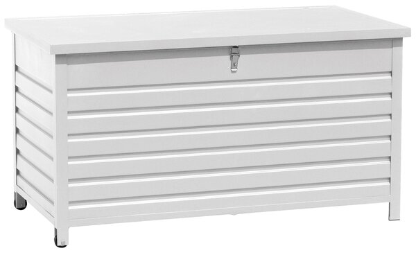 Baule da Esterno con Ruote 142x72x74 cm Bianco