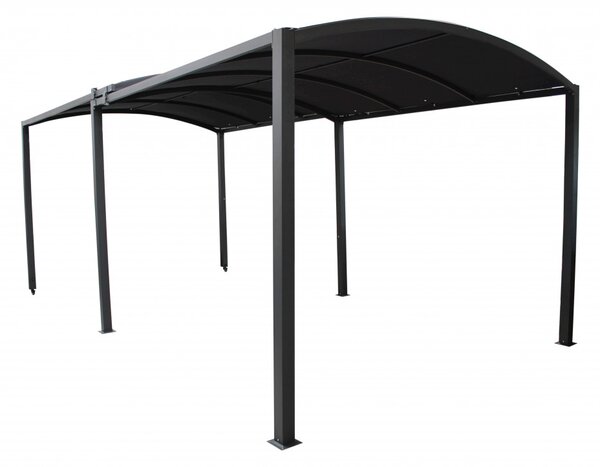 Gazebo Allungabile Tucson 3x3/6 m in Metallo Antracite