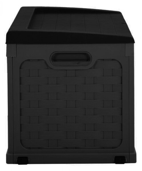 Cassapanca in Rattan Style 116x56x58 h cm in Plastica Marrone