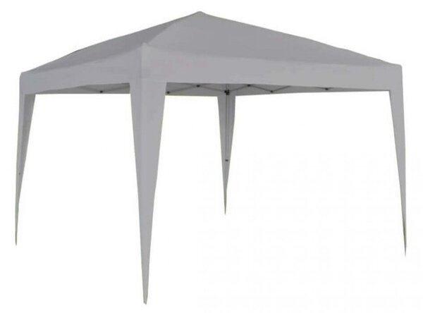 Gazebo Pieghevole 3x3 m in Acciaio Tortora