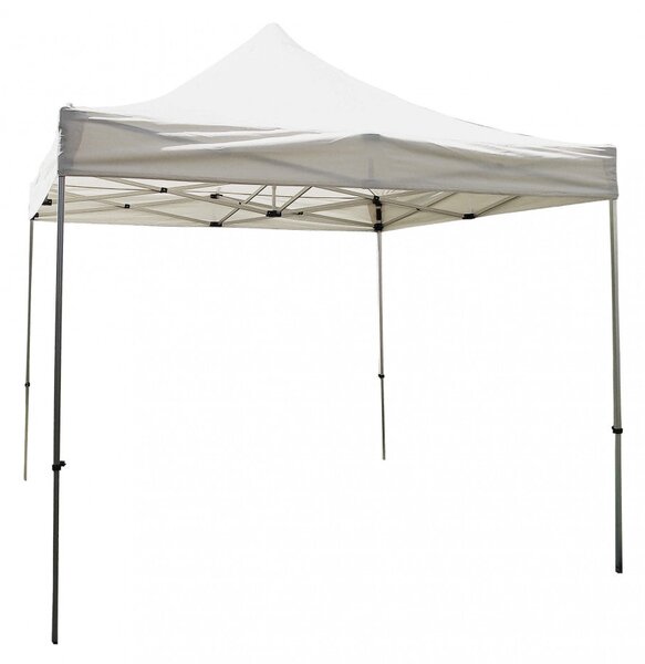 Gazebo Pieghevole Party 3x3 m in Acciaio Bianco