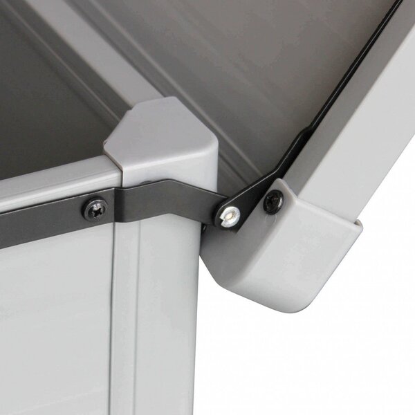 Baule 152x70x70 h cm in Plastica Grigio chiaro