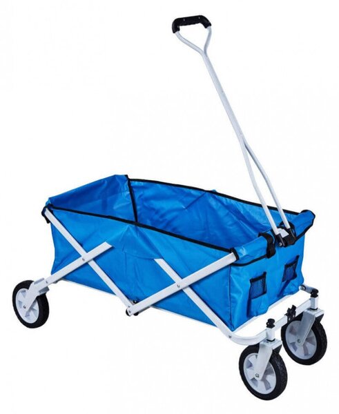 Carrello Portattrezzi da Giardino in Metallo Adriatic 117x50x52 h cm in Acciaio Blu