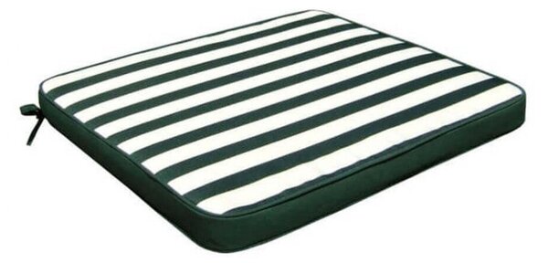 Cuscino Real Seduta 39x39x4 cm in Poliestere Verde