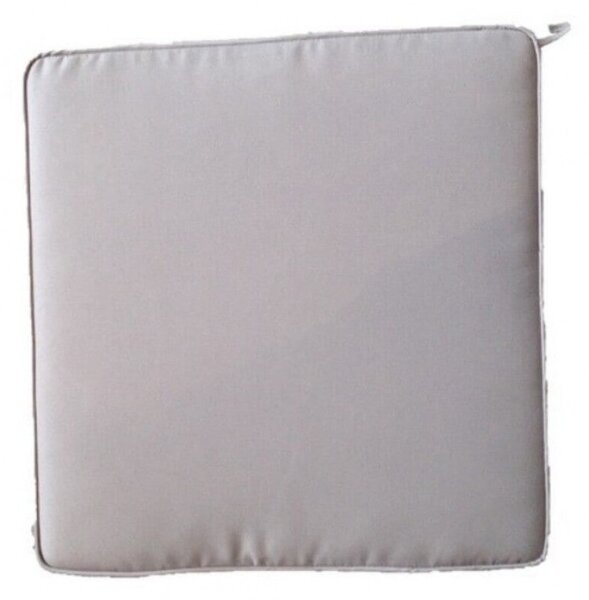 Cuscino Real Seduta 39x39x4 cm in Poliestere Grigio