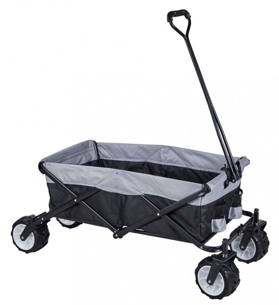 Carrello Portattrezzi da Giardino in Metallo Atlantic 117x50x52 h cm in Acciaio Grigio