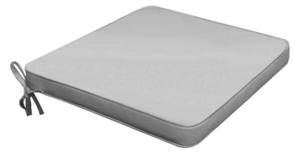 Cuscino Real Seduta 39x39x4 cm in Poliestere Grigio