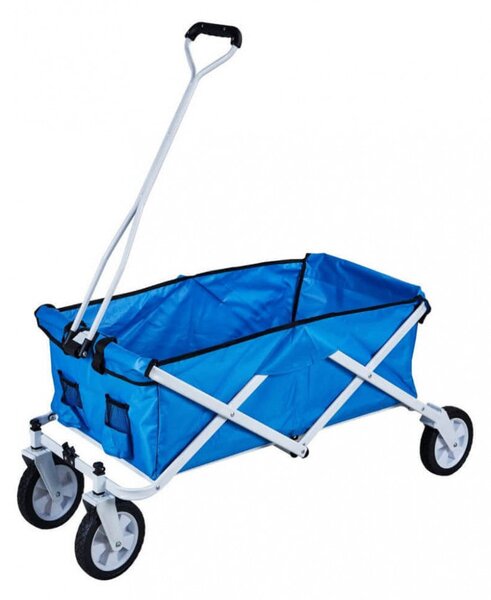 Carrello Portattrezzi da Giardino in Metallo Adriatic 117x50x52 h cm in Acciaio Blu