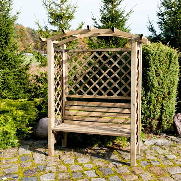 Pergola Ad Arco da Giardino 160x70x190 h cm in Legno Marrone