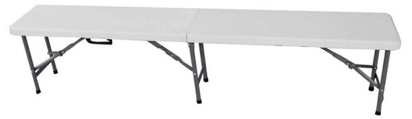 Panca Pieghevole Catering 182x30x43 h cm in Acciaio Grigio