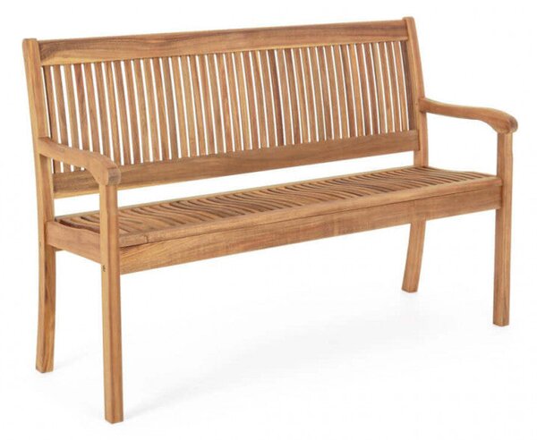 Panca 2 Posti 120x62x88 h cm in Legno Marrone