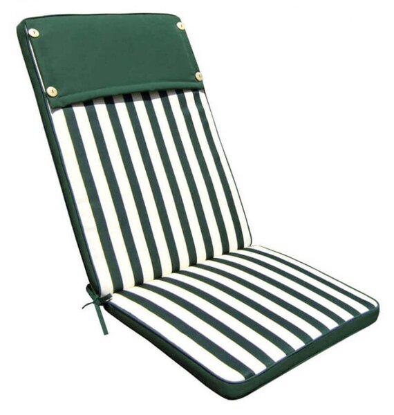 Cuscino Real Alto 113x49x4 cm in Poliestere Verde