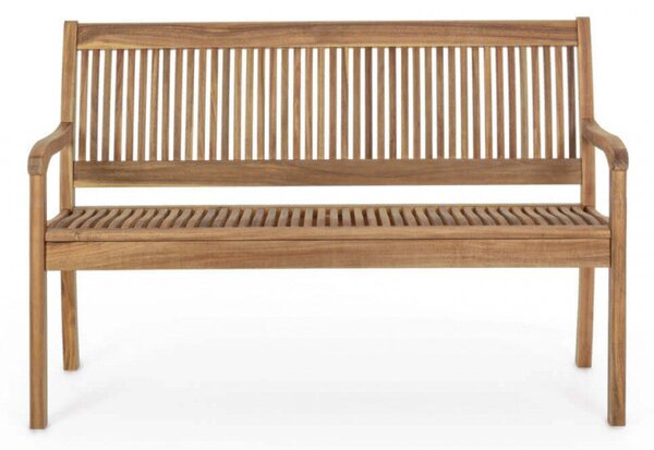 Panca 2 Posti 120x62x88 h cm in Legno Marrone