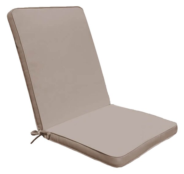 Cuscino Real Medio 90x40x4 cm in Poliestere Tortora