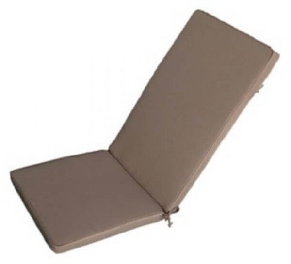 Cuscino Real Medio 90x40x4 cm in Poliestere Tortora