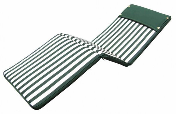 Cuscino Real Lettino 194,5x59x4 cm in Poliestere Verde