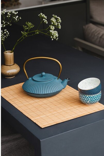 Teiera in ghisa blu 1,1 l Linhai - Bredemeijer