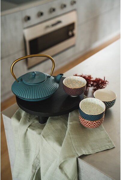 Teiera in ghisa blu 1,1 l Linhai - Bredemeijer