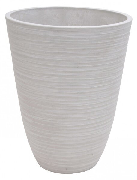 Vaso Piccolo Anemone Ø25,5x32,5 cm in Fibra sintetica Bianco