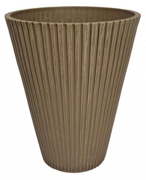 Vaso Piccolo Iris Ø19x22 cm in Fibra sintetica Taupe