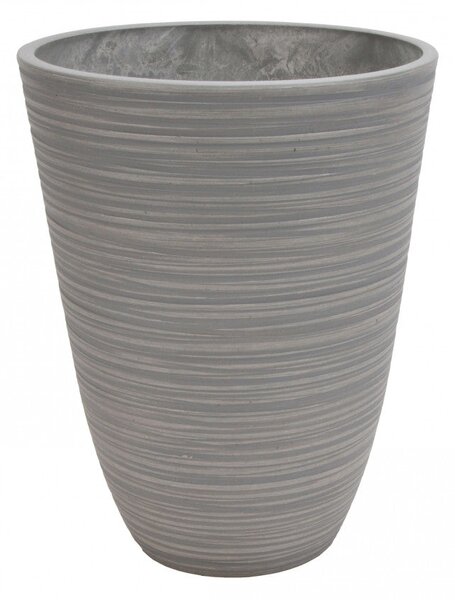 Vaso Piccolo Anemone Ø25,5x32,5 cm in Fibra sintetica Antracite