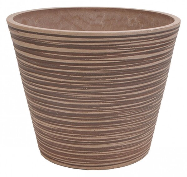 Vaso Piccolo Camelia Ø31x25,4 cm in Fibra sintetica Taupe