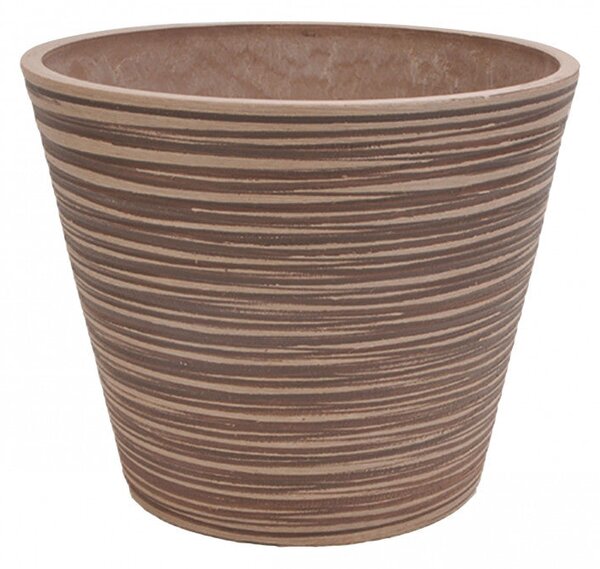 Vaso Medio Camelia Ø35x33 cm in Fibra sintetica Taupe