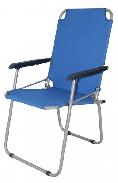 Spiaggina Pieghevole 54,5x41x44/91,5 h cm in Alluminio Blu