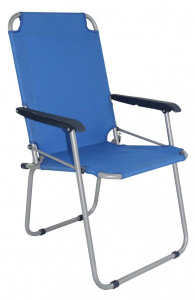Spiaggina Pieghevole 54,5x41x44/91,5 h cm in Alluminio Blu