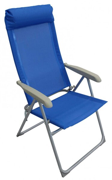Poltrona Miami 47,5x43x44/120 h cm in Textilene Azzurro