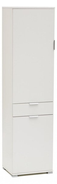 Armadio 2 Ante 1 Cassetto 45x38x174 h cm in Truciolare bilaminato Bianco