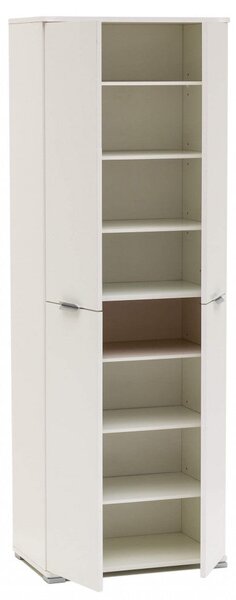 Armadio 4 Ante 60x38x174 h cm in Truciolare bilaminato Bianco