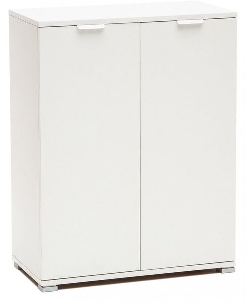 Armadietto 2 Ante 60x38x85 h cm in Truciolare bilaminato Bianco