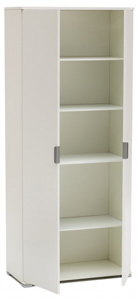 Armadio 2 Ante 75x38x174 h cm in Truciolare bilaminato Bianco