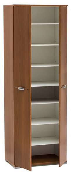 Armadio 4 Ante 60x38x174 h cm in Truciolare bilaminato Marrone