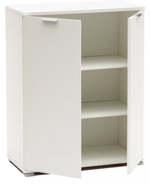 Armadietto 2 Ante 60x38x85 h cm in Truciolare bilaminato Bianco