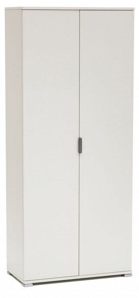Armadio 2 Ante 75x38x174 h cm in Truciolare bilaminato Bianco