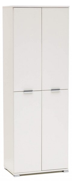 Armadio 4 Ante 60x38x174 h cm in Truciolare bilaminato Bianco