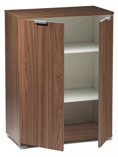 Armadietto 2 Ante 60x38x85 h cm in Truciolare bilaminato Marrone