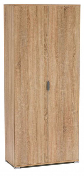 Armadio 2 Ante 75x38x174 h cm in Truciolare bilaminato Marrone chiaro