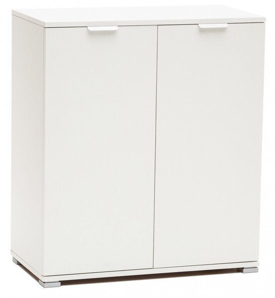 Mobiletto 2 Ante 75x38x85 h cm in Truciolare bilaminato Bianco