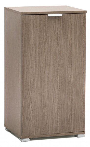 Mobiletto 1 Anta 45x38x85 h cm in Truciolare bilaminato Rovere Grigio